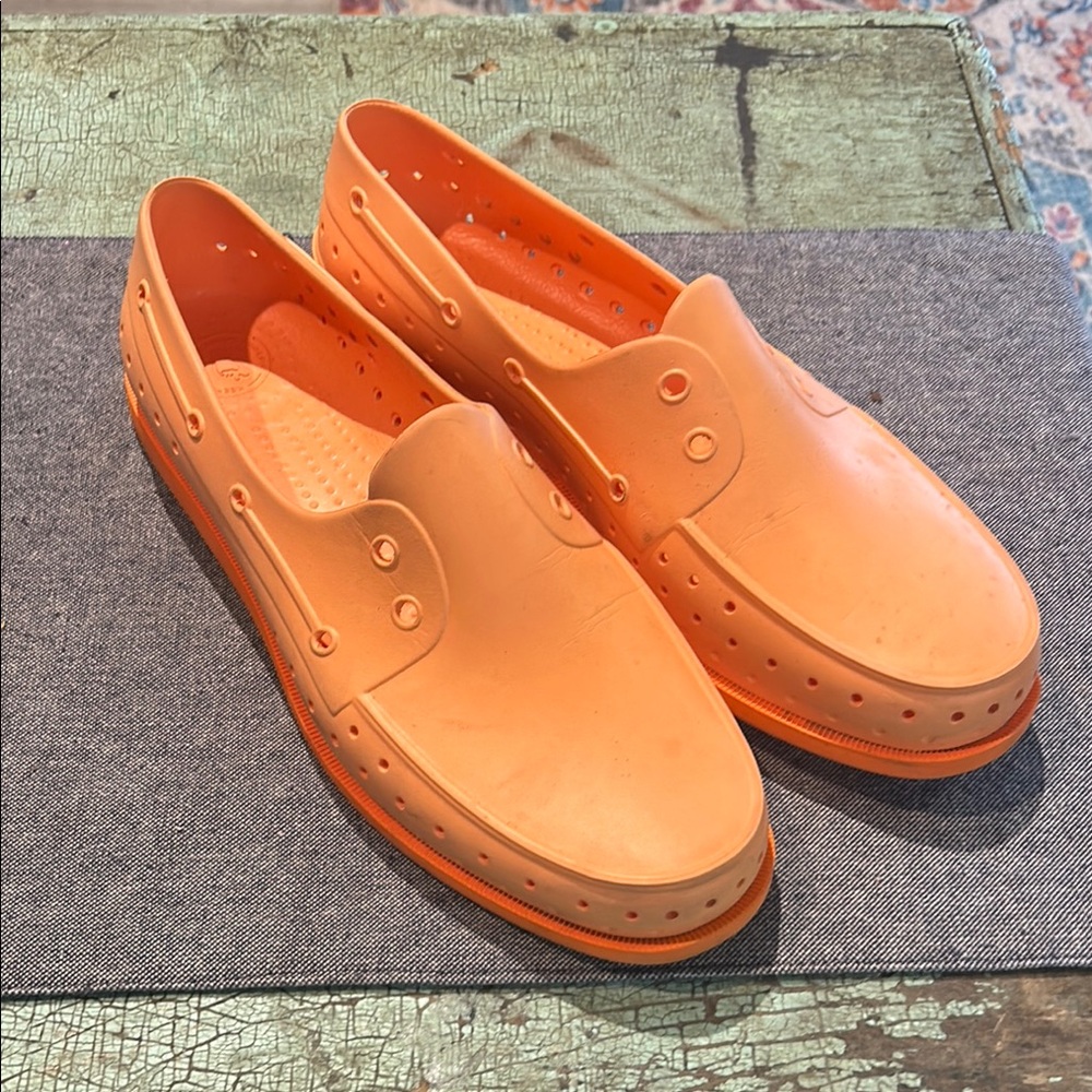 Men's Native Shoes Howard Sugarlite Orange Slip-On Shoes size 13